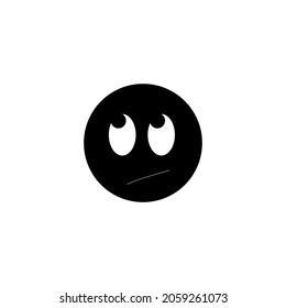 facial expressions doubt icon in emotions set