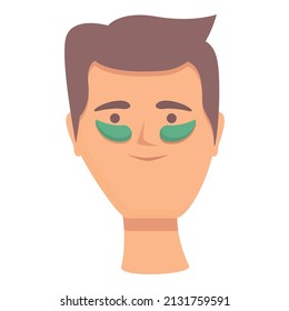 Facial eye patch icon cartoon vector. Skin pack. Face cleaning