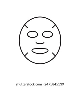 Icono de máscara facial, Plantilla para gráfico y Diseño web. Ilustración vectorial