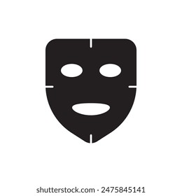 Facial face sheet mask icon, template for graphic and web design. vector illustration