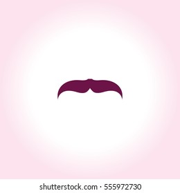 Facial hair mustache (moustache) Vector Icon.