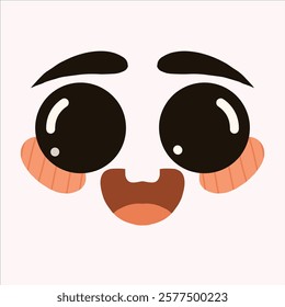 a facial happy expression design