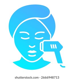 Facial Laser Icon Element For Design