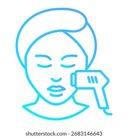 Facial Laser Icon Element For Design