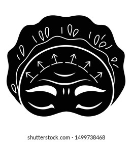 Facial lifting icon. Simple illustration of facial lifting vector icon for web design isolated on white background