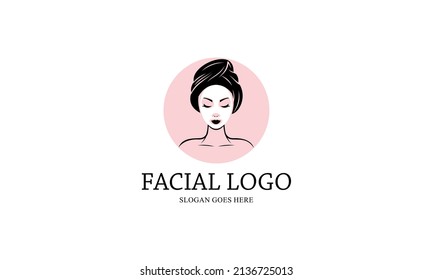 Facial Logo, Face Treatment and Massage
