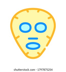 vector de icono de color de máscara facial. signo de máscara facial. ilustración de símbolo aislado