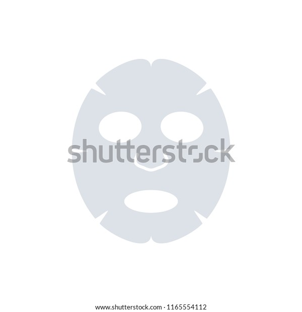 Facial Mask Flat Icon Design Face Stock Vector (Royalty Free ...