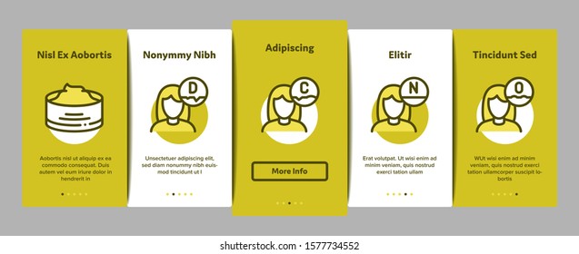 Facial Mask Healthcare Onboarding Mobile App Page Screen. Container Of Vitamin Facial Cream, Cosmetic Skin Care Gel, Woman Silhouette Concept Illustrations
