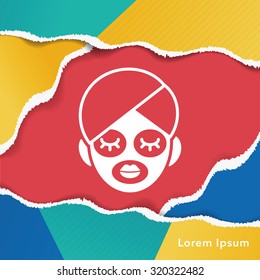 Facial mask icon