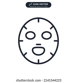 facial mask icon symbol template for graphic and web design collection logo vector illustration