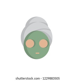 facial mask icon vector. flat style design