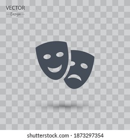 facial mask icon. Vector illustration EPS 10.