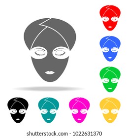 Facial mask icon white background icon. Barber Element multi colored icons for mobile concept and web apps. icon for website design and development, app development. Premium icon on white background