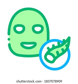 Vector De Icono De Máscara Facial Y De Escarlata. Esbozar Máscara Facial Y Signo De Escarlata. Ilustración de símbolo de contorno aislado