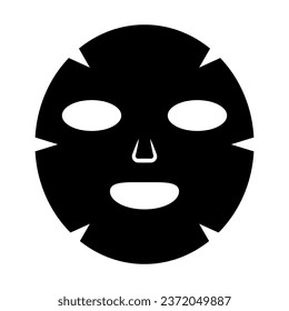 Facial mask silhouette icon. Face mask. Vector.