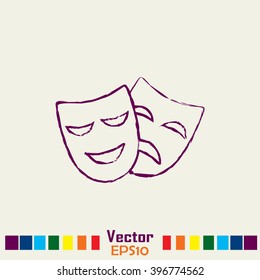 facial mask symbol
