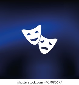 Facial mask symbol.