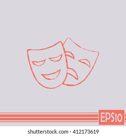 facial mask symbol