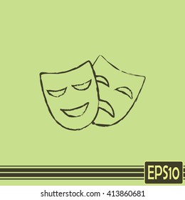 facial mask symbol