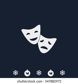 Facial mask symbol.