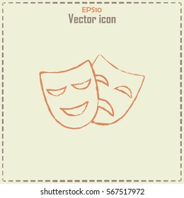 facial mask symbol