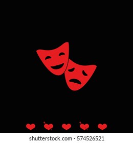 Facial mask symbol.