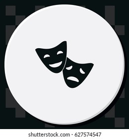 Facial mask symbol.