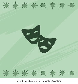 Facial mask symbol.