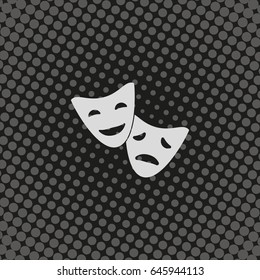 Facial mask symbol.
