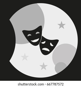 Facial mask symbol.