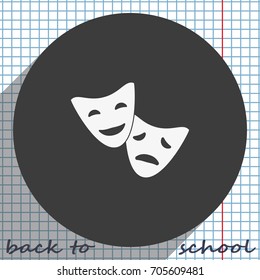 Facial mask symbol.