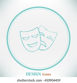facial mask symbol Line icon