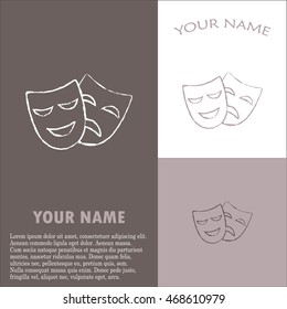 facial mask symbol Line icon