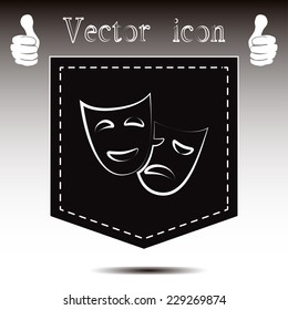 facial mask symbol vector illustration