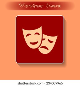 facial mask symbol vector illustration