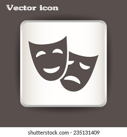 facial mask symbol vector illustration