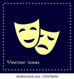 facial mask symbol vector illustration