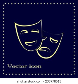 facial mask symbol vector illustration