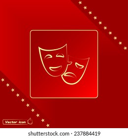 facial mask symbol vector illustration