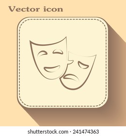 facial mask symbol vector illustration