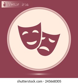 facial mask symbol vector illustration