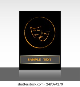 facial mask symbol vector illustration