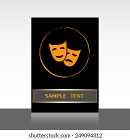 facial mask symbol vector illustration