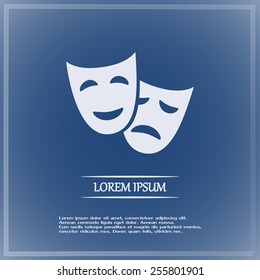 facial mask symbol vector illustration