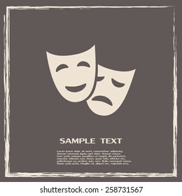 facial mask symbol vector illustration