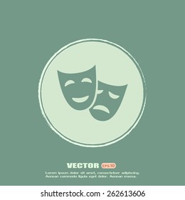 facial mask symbol vector illustration