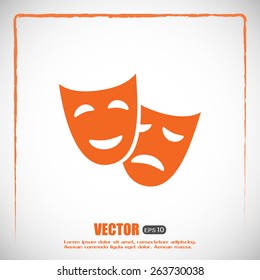 facial mask symbol vector illustration