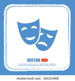 facial mask symbol vector illustration