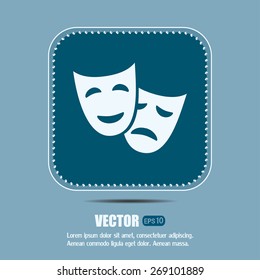 facial mask symbol vector illustration